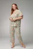 Inflorescence Short Sleeve Classic Stretch Jersey Cropped PJ Set sold by BedHead