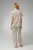 Inflorescence Short Sleeve Classic Stretch Jersey Cropped PJ Set sold by BedHead