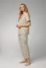 Inflorescence Short Sleeve Classic Stretch Jersey Cropped PJ Set sold by BedHead