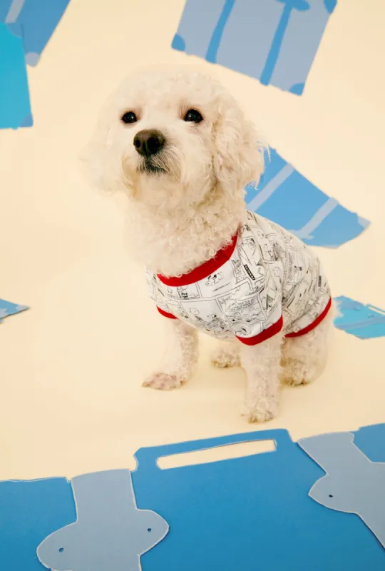 BedHead x Peanuts Comic Strip Stretch Jersey Dog Pajama sold by BedHead