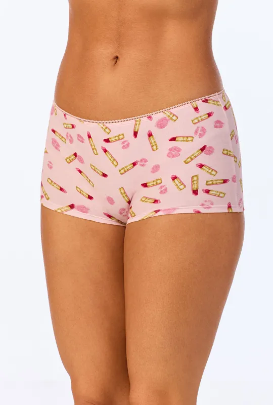 Hot Lips Stretch Jersey Boyshort Underwear sold by BedHead