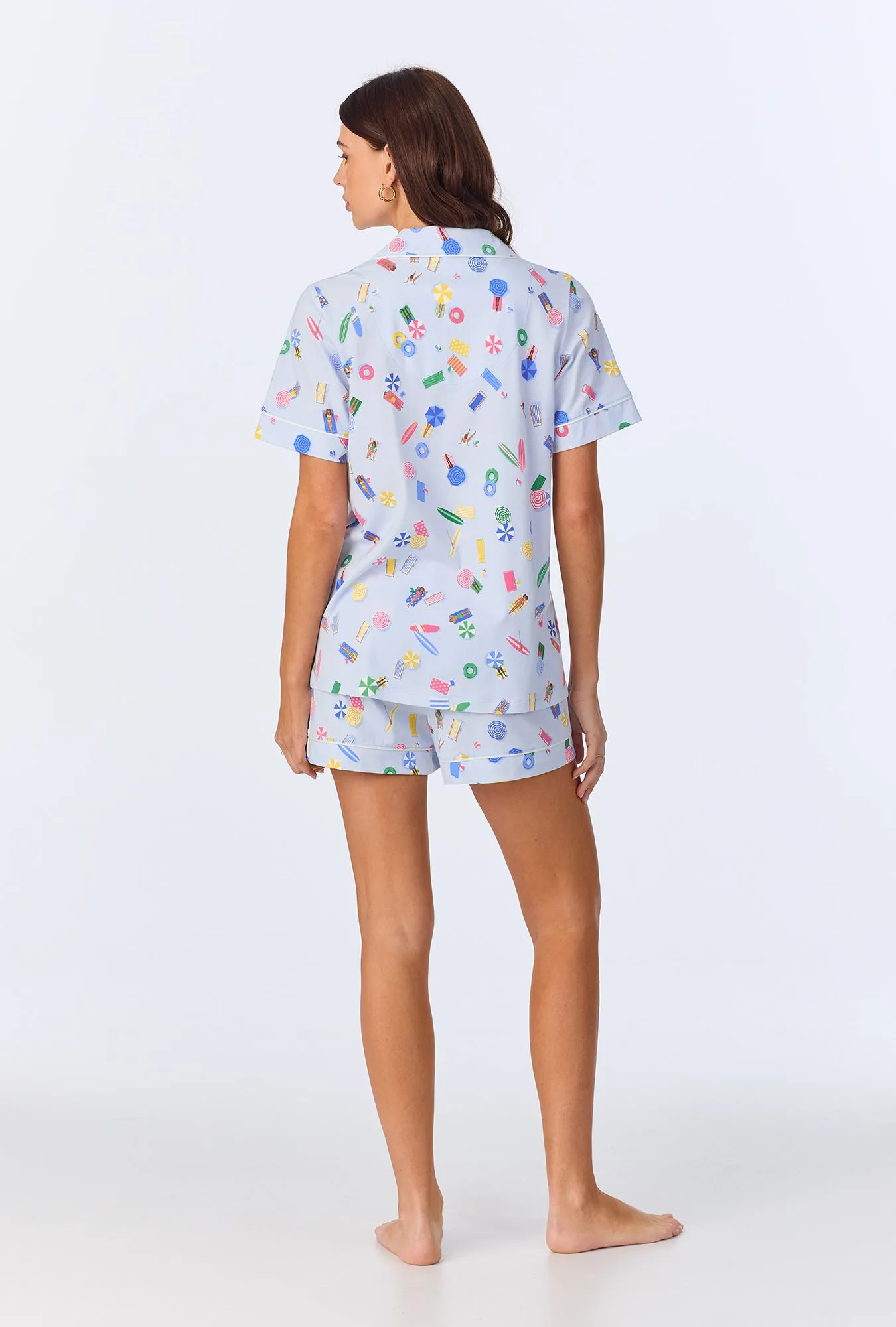 Lifes A Beach Short Sleeve Classic Shorty Stretch Jersey PJ Set sold by BedHead product image thumbnail 4