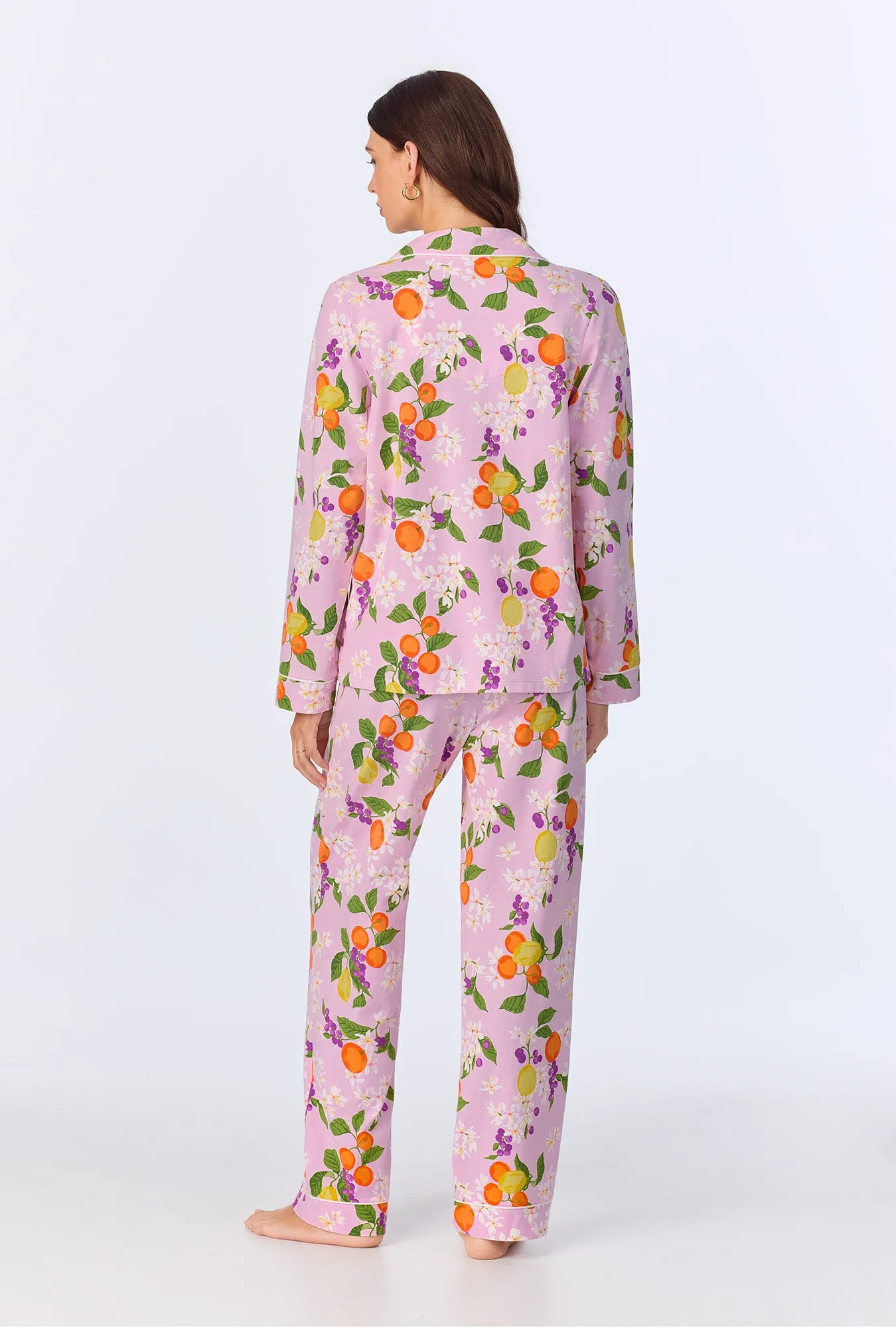 Citrus Blossom Long Sleeve Classic Stretch Jersey PJ set sold by BedHead product image thumbnail 3