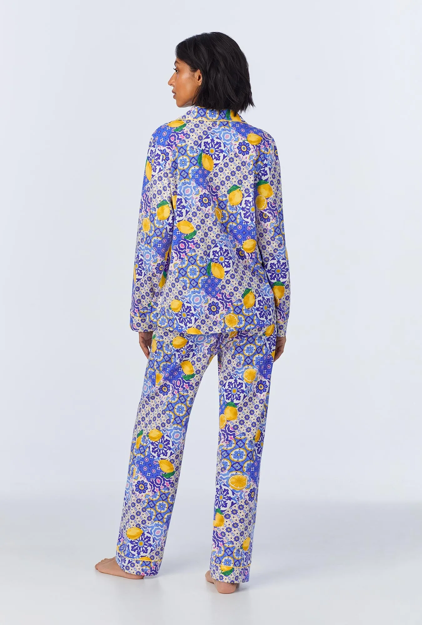 Majolica Long Sleeve Classic Stretch Jersey PJ Set sold by BedHead product image thumbnail 4