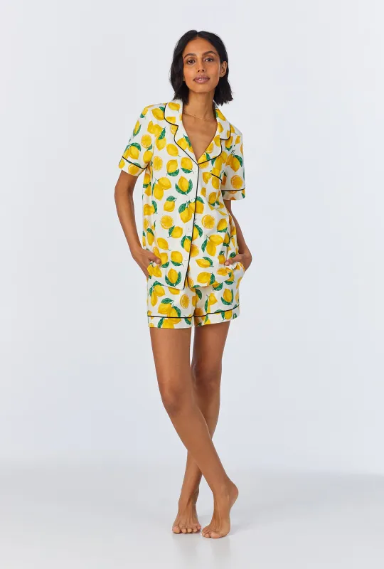 Main Squeeze Short Sleeve Classic Shorty Stretch Jersey PJ Set sold by BedHead