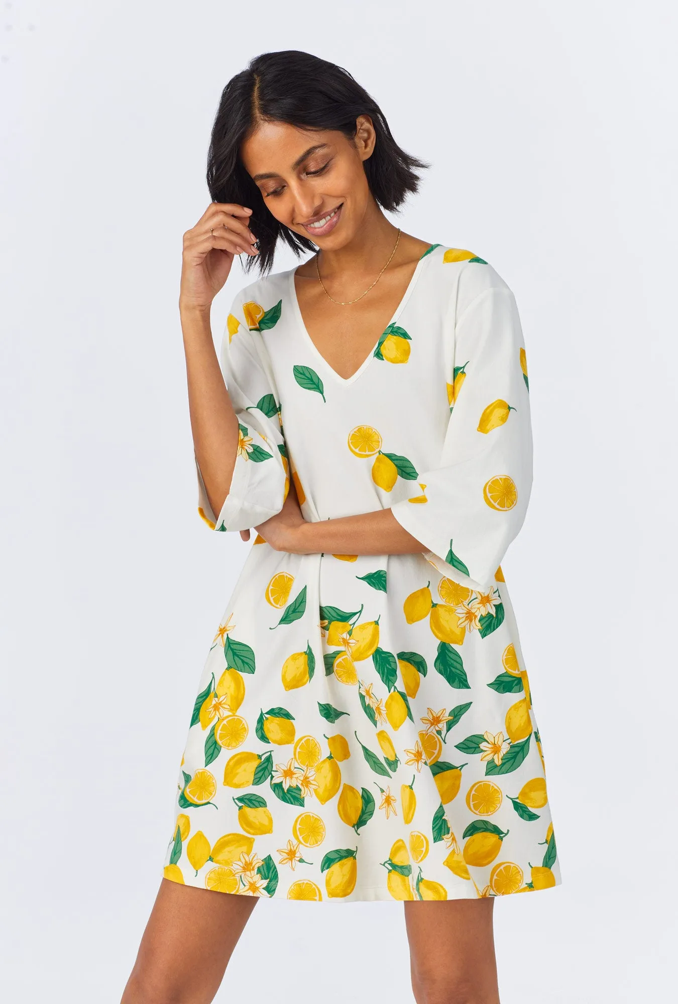 Main Squeeze Border Stretch Jersey Sleep Dress sold by BedHead product image thumbnail 4