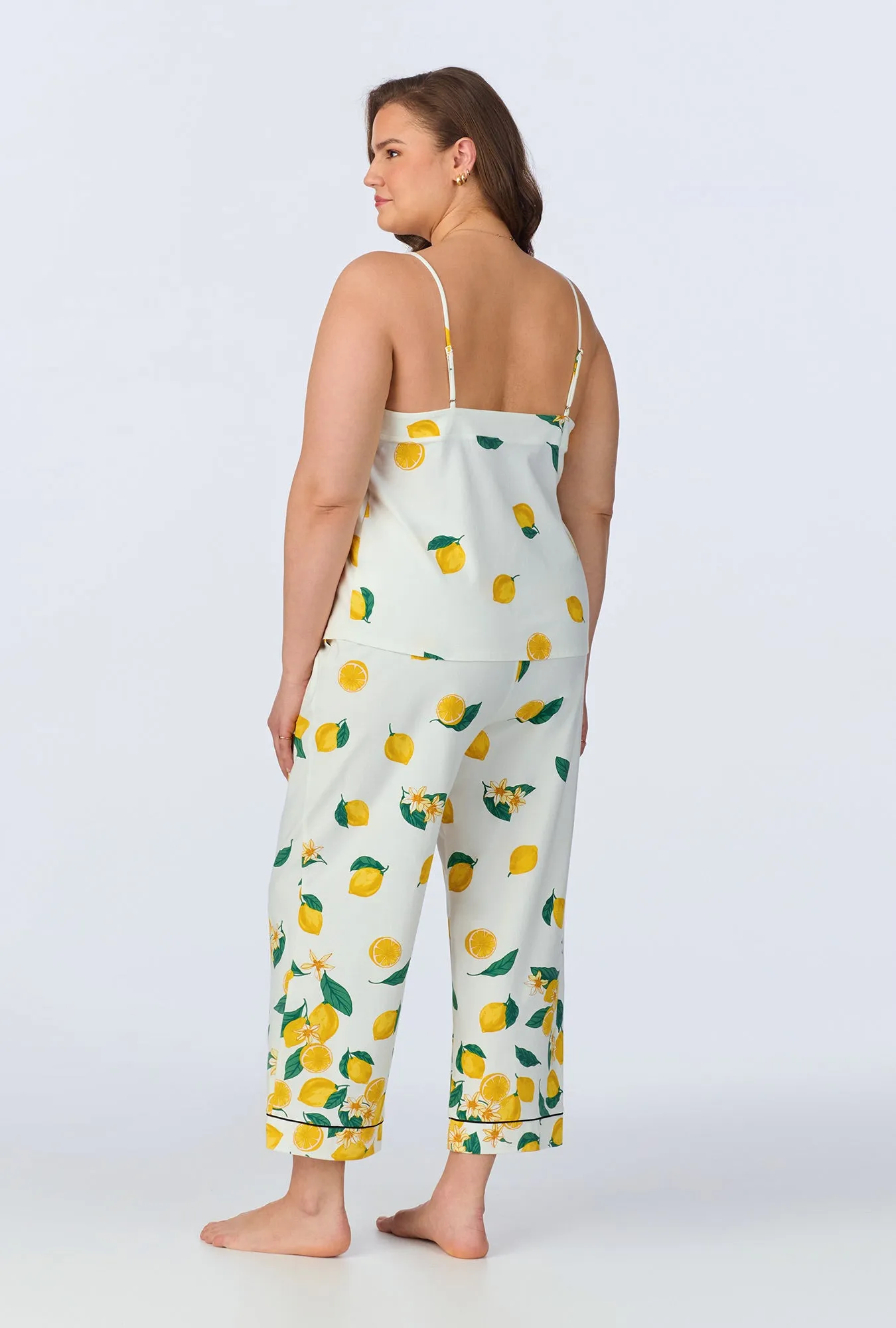 Main Squeeze Border Cami Stretch Jersey Cropped PJ Set sold by BedHead product image thumbnail 4