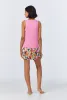 Lucia Knit Tank Woven Cotton Poplin Boxer PJ Set sold by BedHead