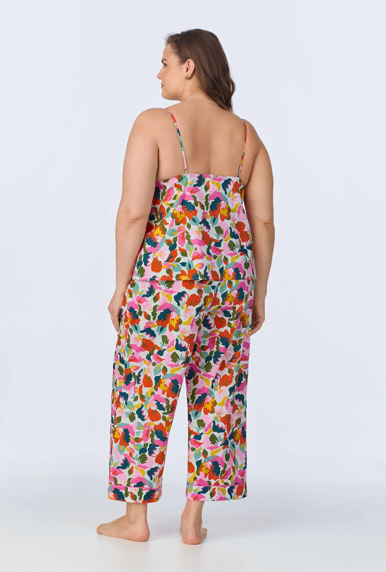 Lucia Cami Woven Cotton Poplin Cropped PJ Set sold by BedHead product image thumbnail 5