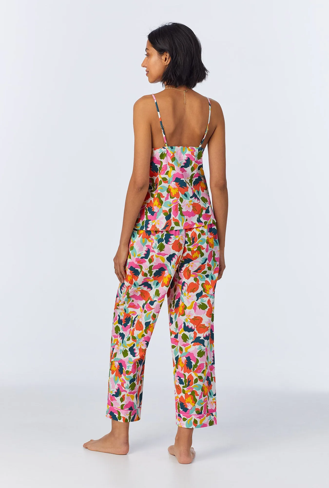 Lucia Cami Woven Cotton Poplin Cropped PJ Set sold by BedHead product image thumbnail 4