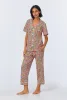 Fresh Picks Short Sleeve Classic Stretch Jersey Cropped PJ Set sold by BedHead