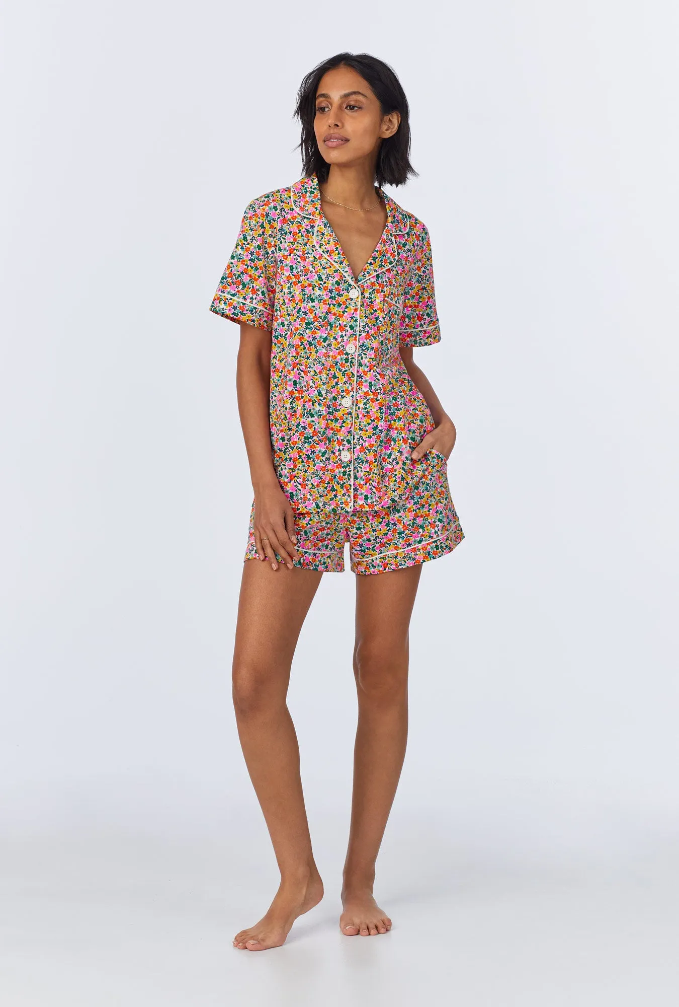 Fresh Picks Short Sleeve Classic Shorty Stretch Jersey PJ Set sold by BedHead product image thumbnail 2