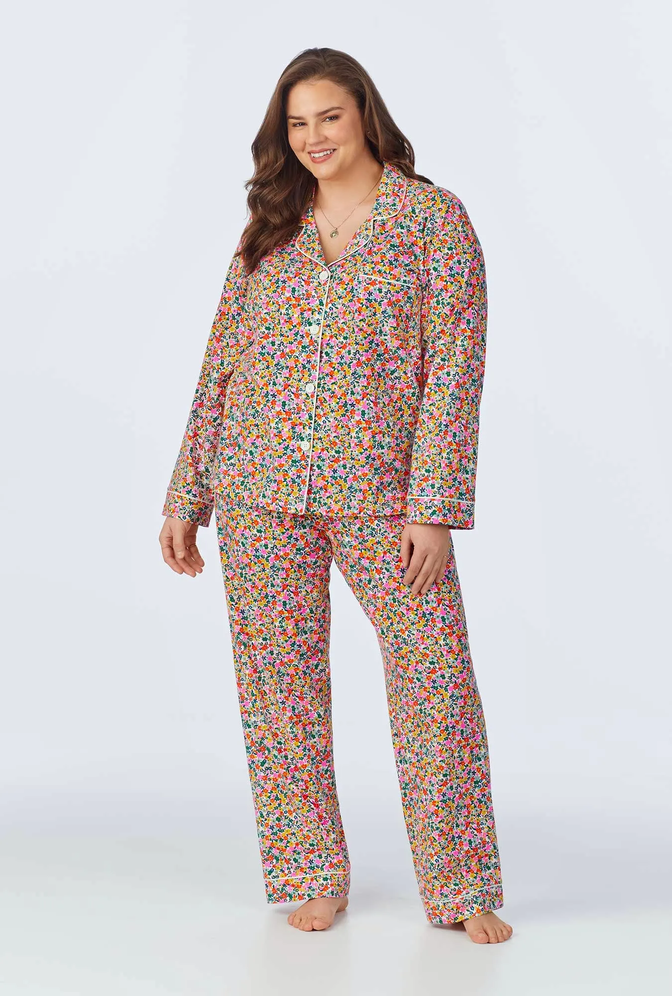 Fresh Picks Long Sleeve Classic Stretch Jersey PJ Set sold by BedHead product image thumbnail 5