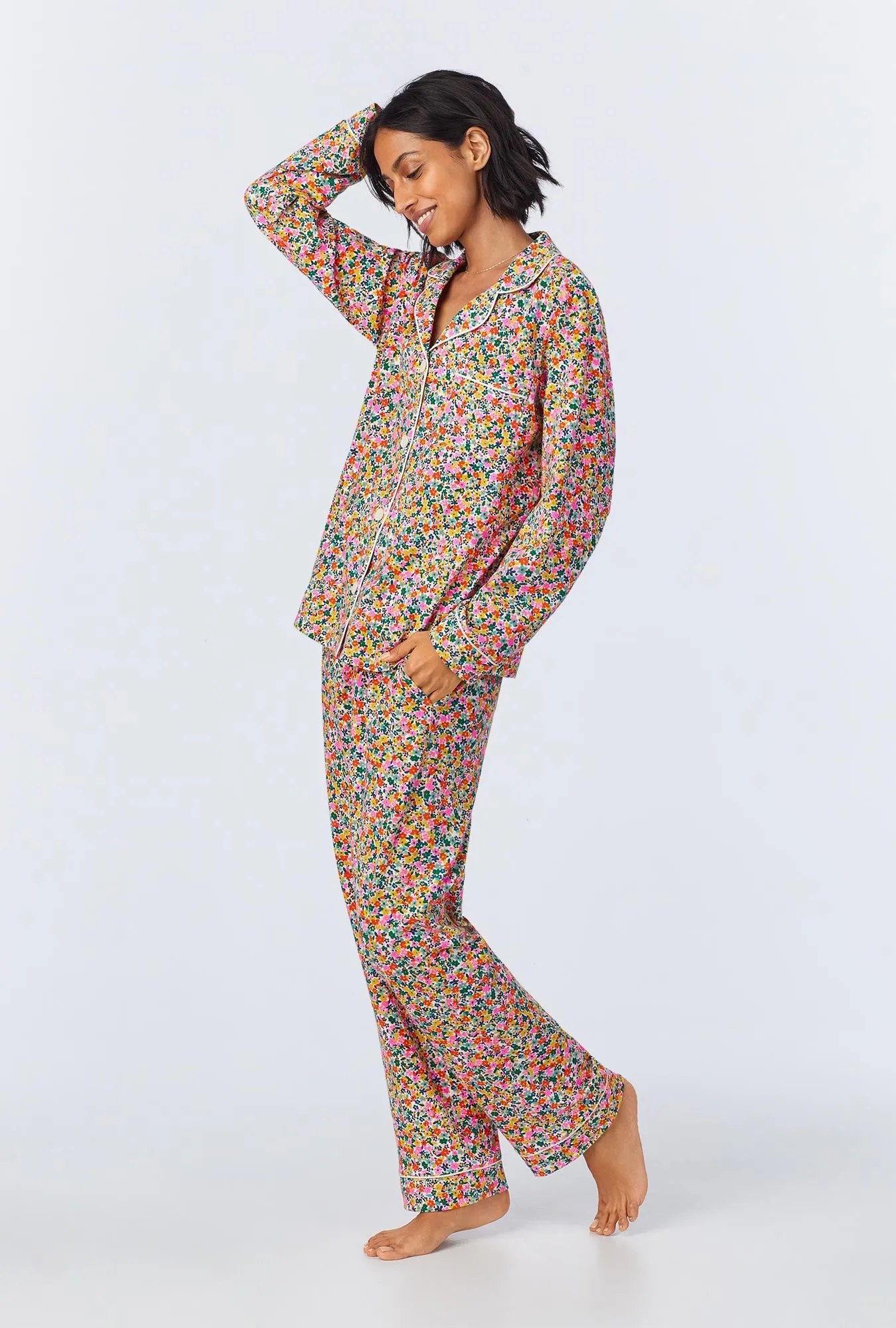 Fresh Picks Long Sleeve Classic Stretch Jersey PJ Set sold by BedHead product image thumbnail 2