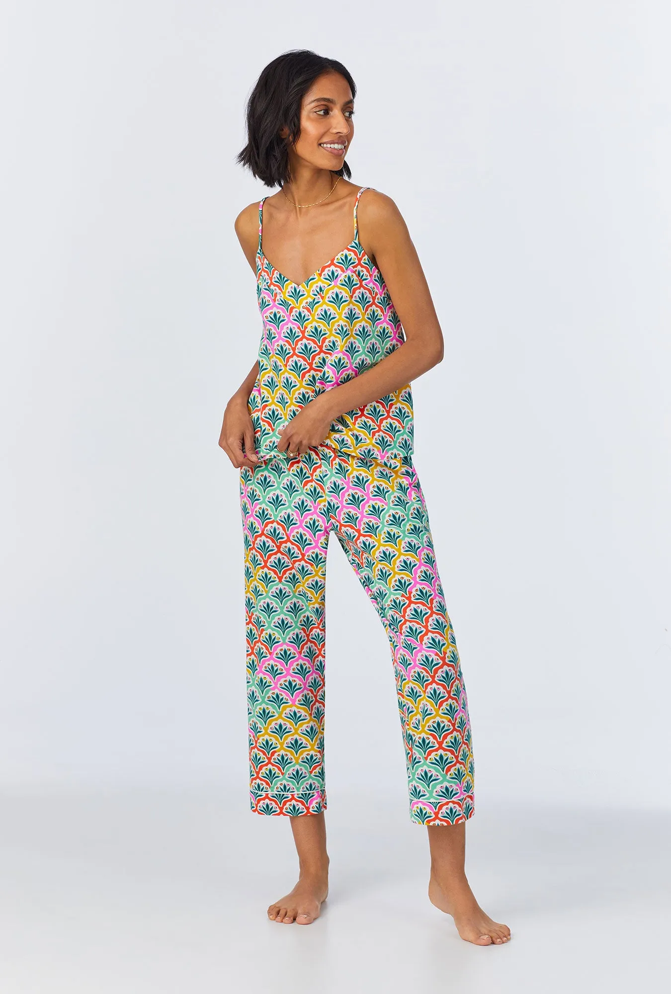 Camilla Cami Stretch Jersey Cropped PJ Set sold by BedHead