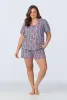 Bel Fiore Short Sleeve Classic Shorty Stretch Jersey PJ Set sold by BedHead