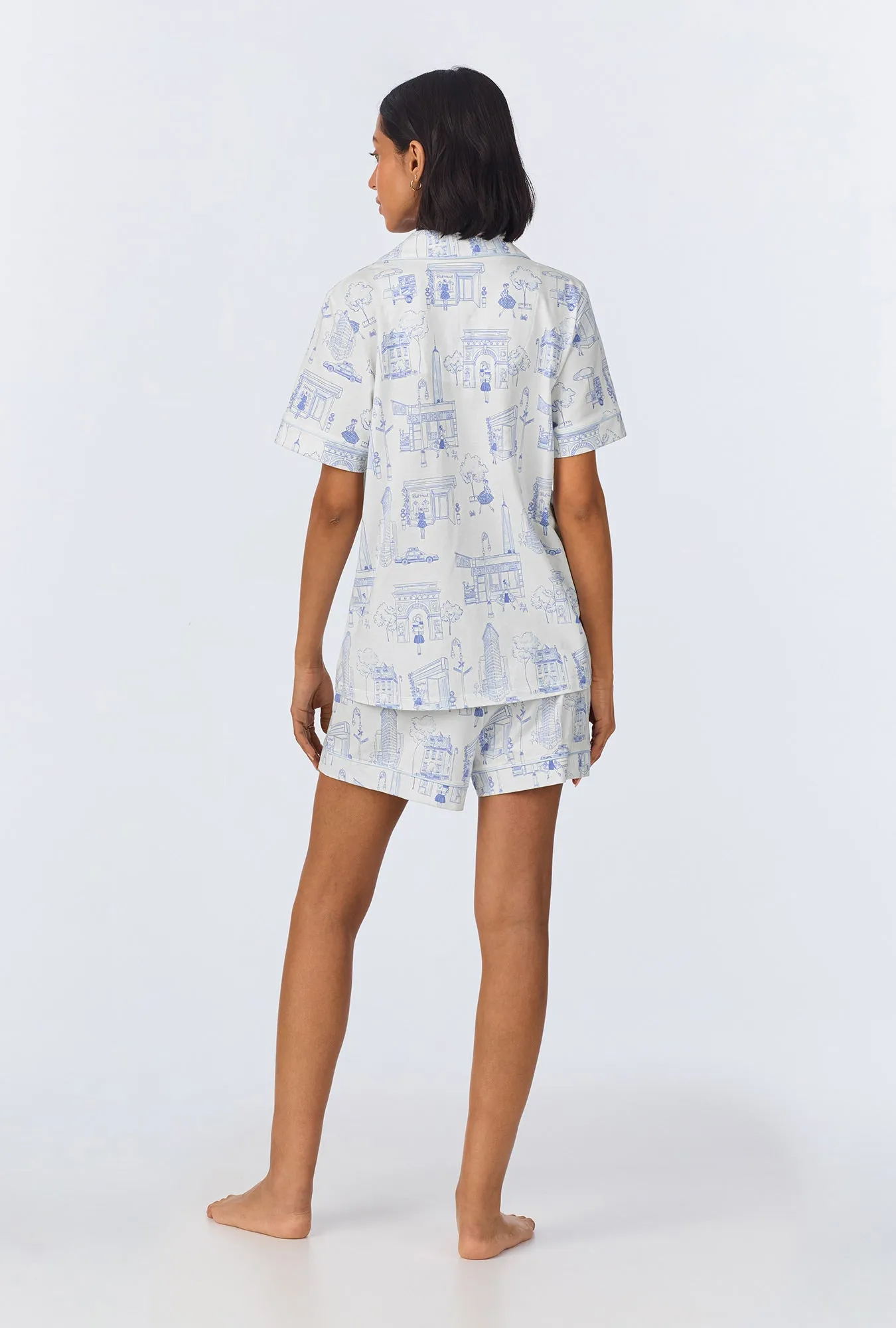 Bedhead On Bleecker Short Sleeve Classic Shorty Stretch Jersey PJ Set sold by BedHead product image thumbnail 3