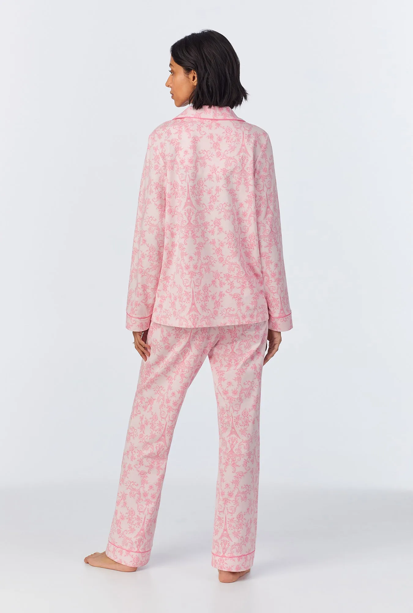 Parisian Toile Long Sleeve Classic Stretch Jersey PJ Set sold by BedHead product image thumbnail 3