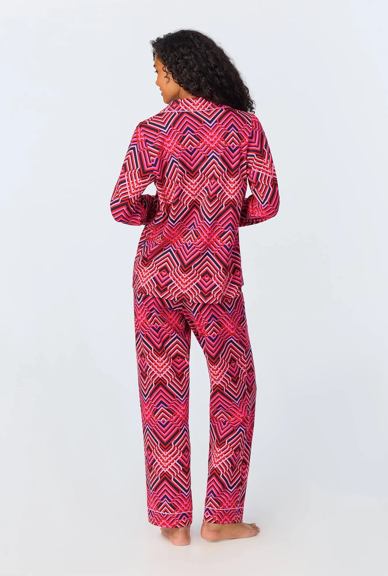 BedHead x Trina Turk Starburst Long Sleeve Classic Stretch Jersey PJ Set sold by BedHead product image thumbnail 2
