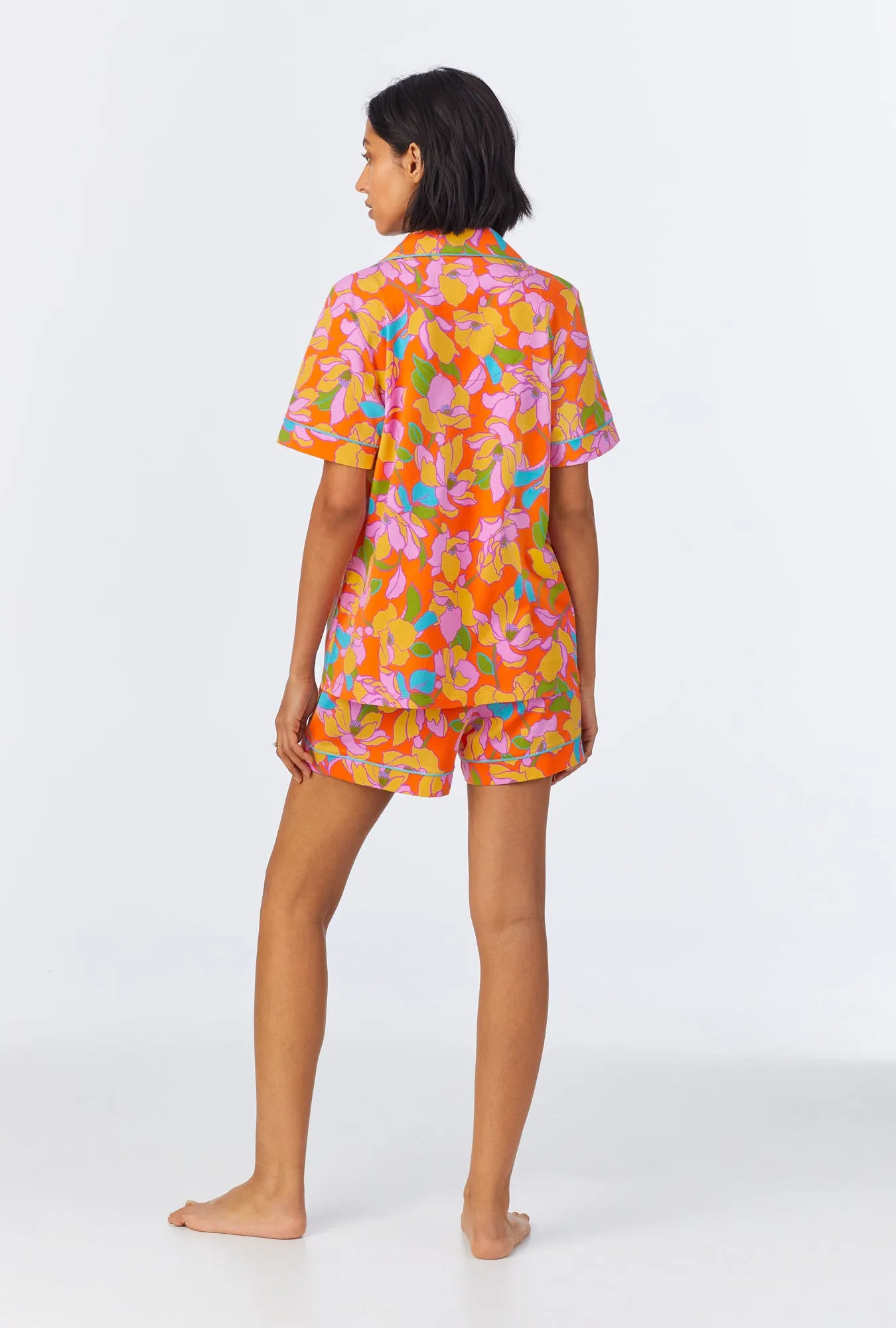 BedHead x Trina Turk Floral Short Sleeve Classic Shorty Stretch Jersey PJ Set sold by BedHead product image thumbnail 3
