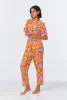 BedHead x Trina Turk Floral Short Sleeve Classic Cropped Stretch Jersey PJ Set sold by BedHead