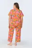 BedHead x Trina Turk Floral Short Sleeve Classic Cropped Stretch Jersey PJ Set sold by BedHead