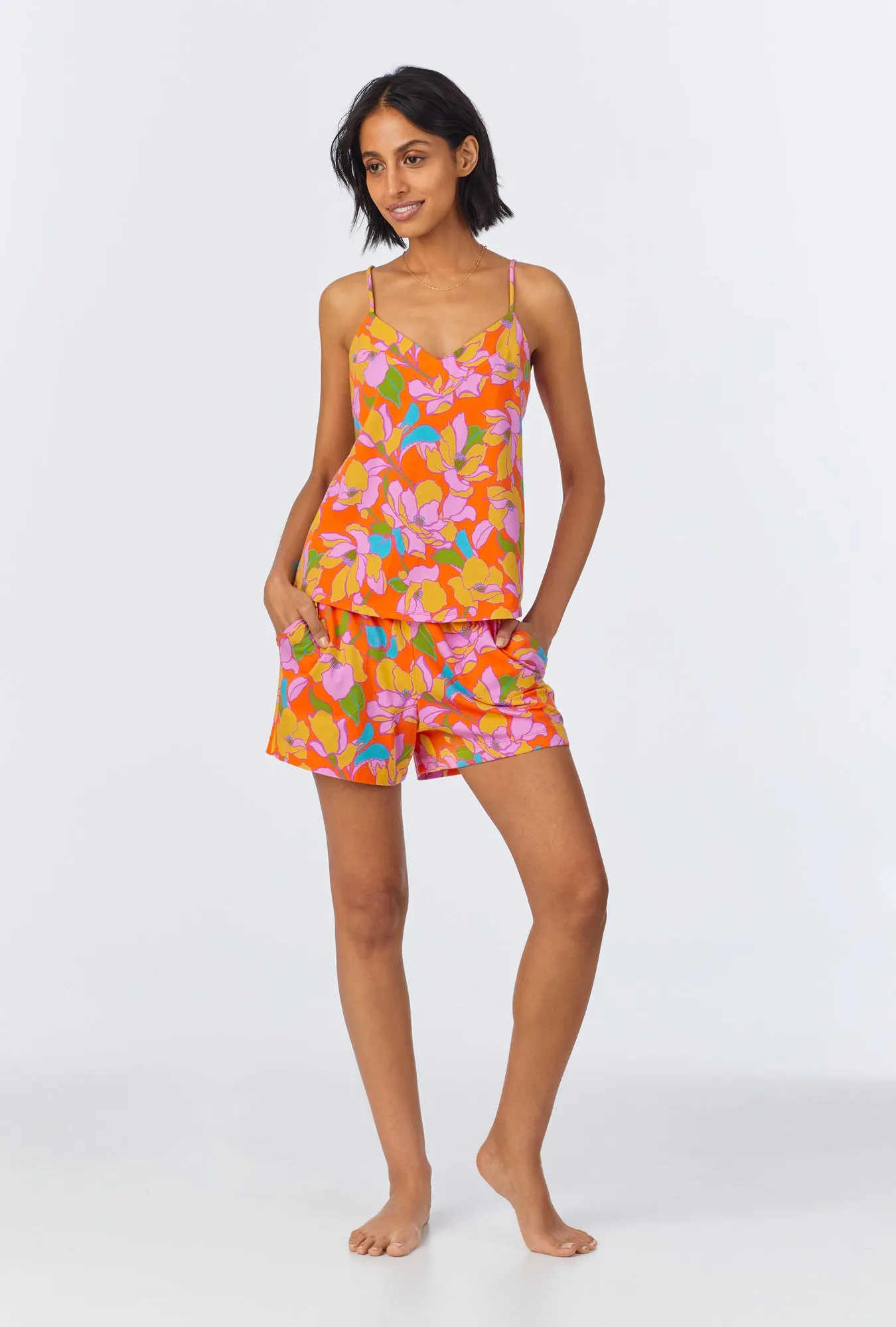 BedHead x Trina Turk Floral Cami Shorty Stretch Jersey PJ Set sold by BedHead product image thumbnail 2