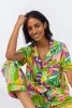 BedHead x Trina Turk Jungle Leaves Short Sleeve Classic Cropped Stretch Jersey PJ Set sold by BedHead