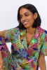 BedHead x Trina Turk  Zanzibar Short Sleeve Classic Cropped Stretch Jersey PJ Set sold by BedHead