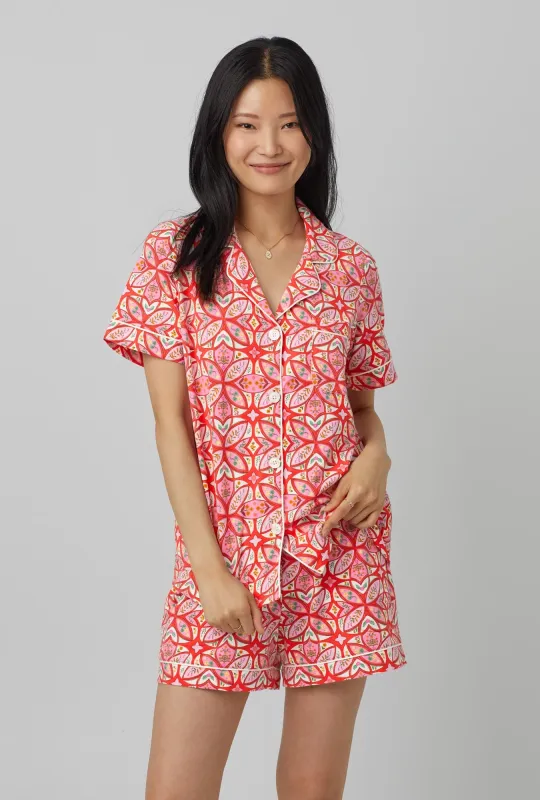 Prairie Dawn Short Sleeve Classic Short Set Stretch Jersey PJ Set sold by BedHead