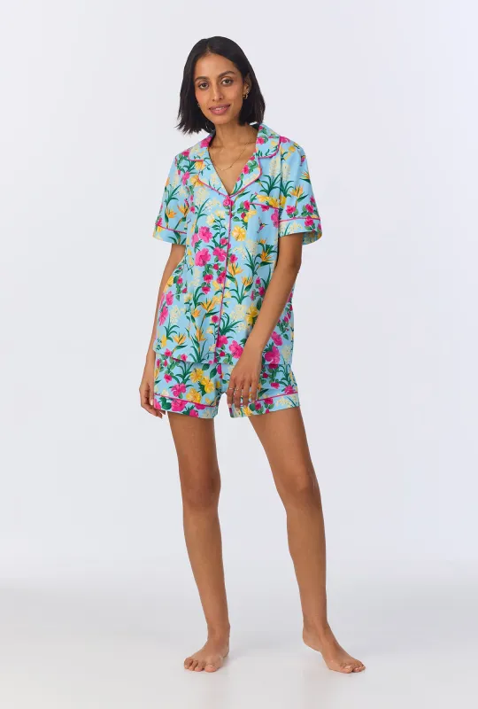 Tropical Paradise Short Sleeve Classic Shorty Stretch Jersey PJ Set sold by BedHead