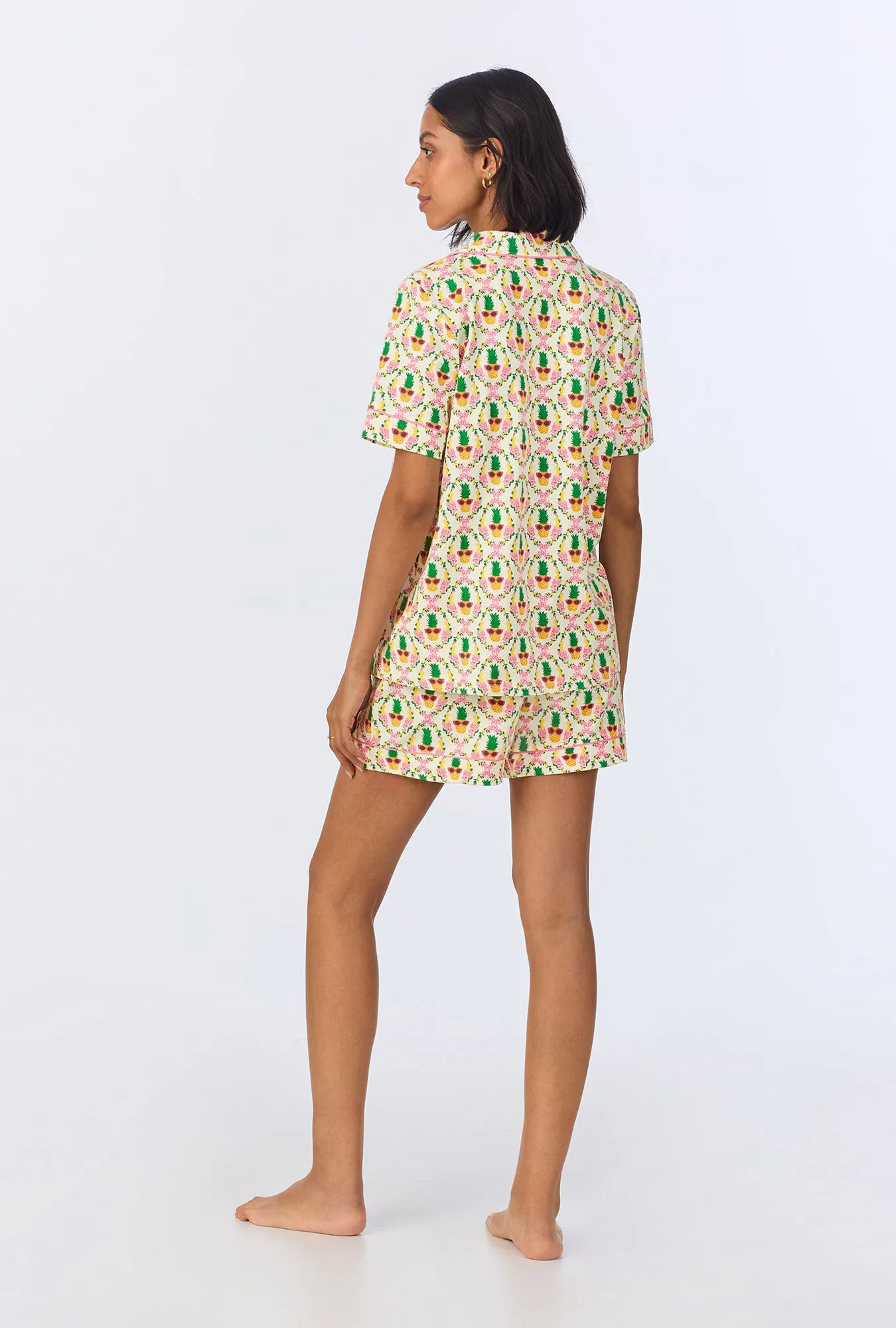 Pinacoolada Short Sleeve Classic Shorty Stretch Jersey PJ Set sold by BedHead product image thumbnail 4