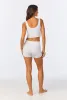 White Stretch Jersey Crop Tank sold by BedHead