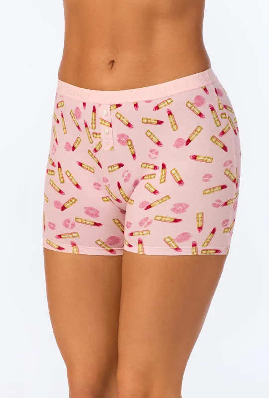 Hot Lips Stretch Jersey Boxer Short sold by BedHead