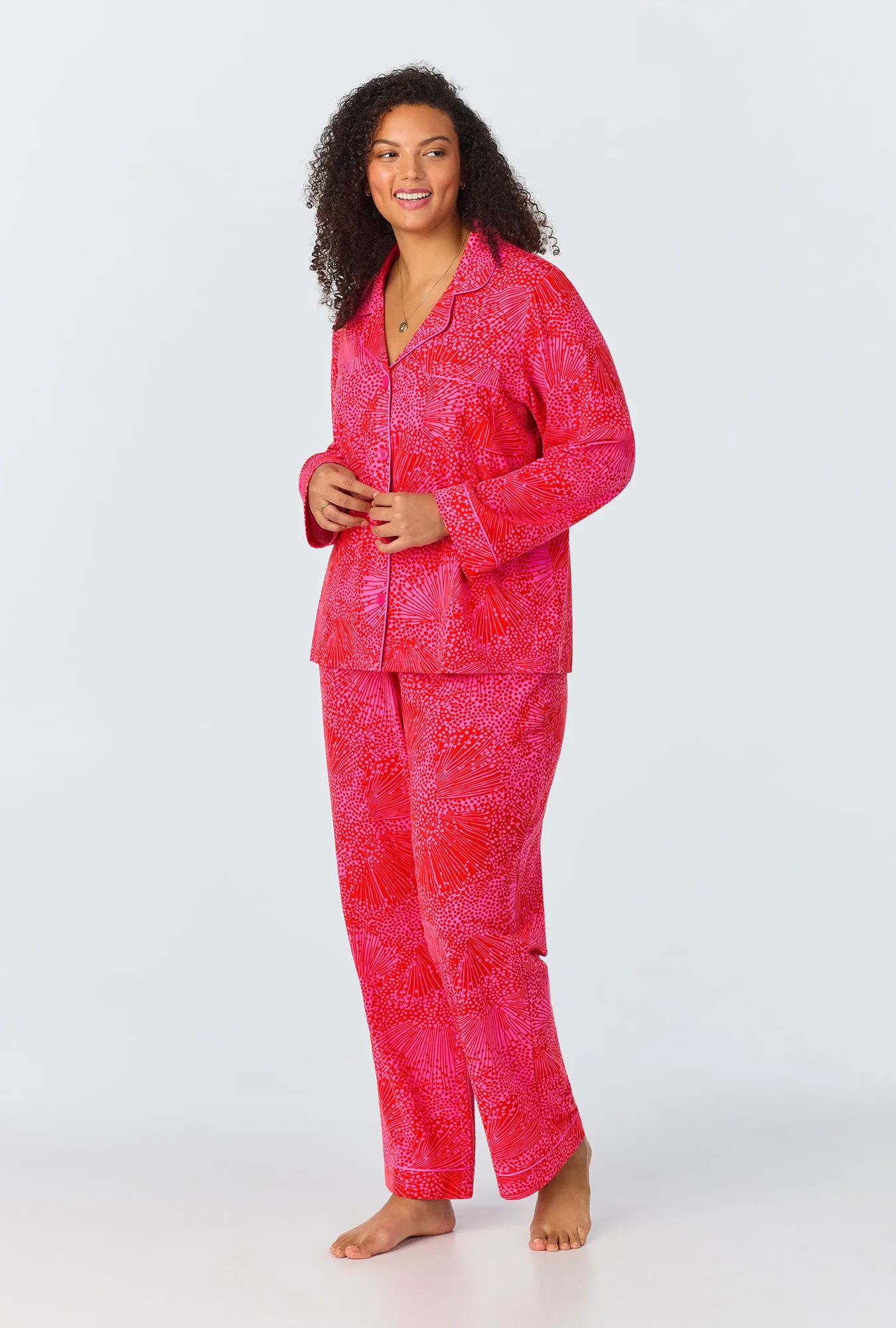 BedHead x Trina Turk Starburst Long Sleeve Classic Stretch Jersey PJ Set sold by BedHead product image thumbnail 4