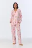 Western Wildflowers Long Sleeve Classic Woven Cotton Poplin Long PJ Set sold by BedHead