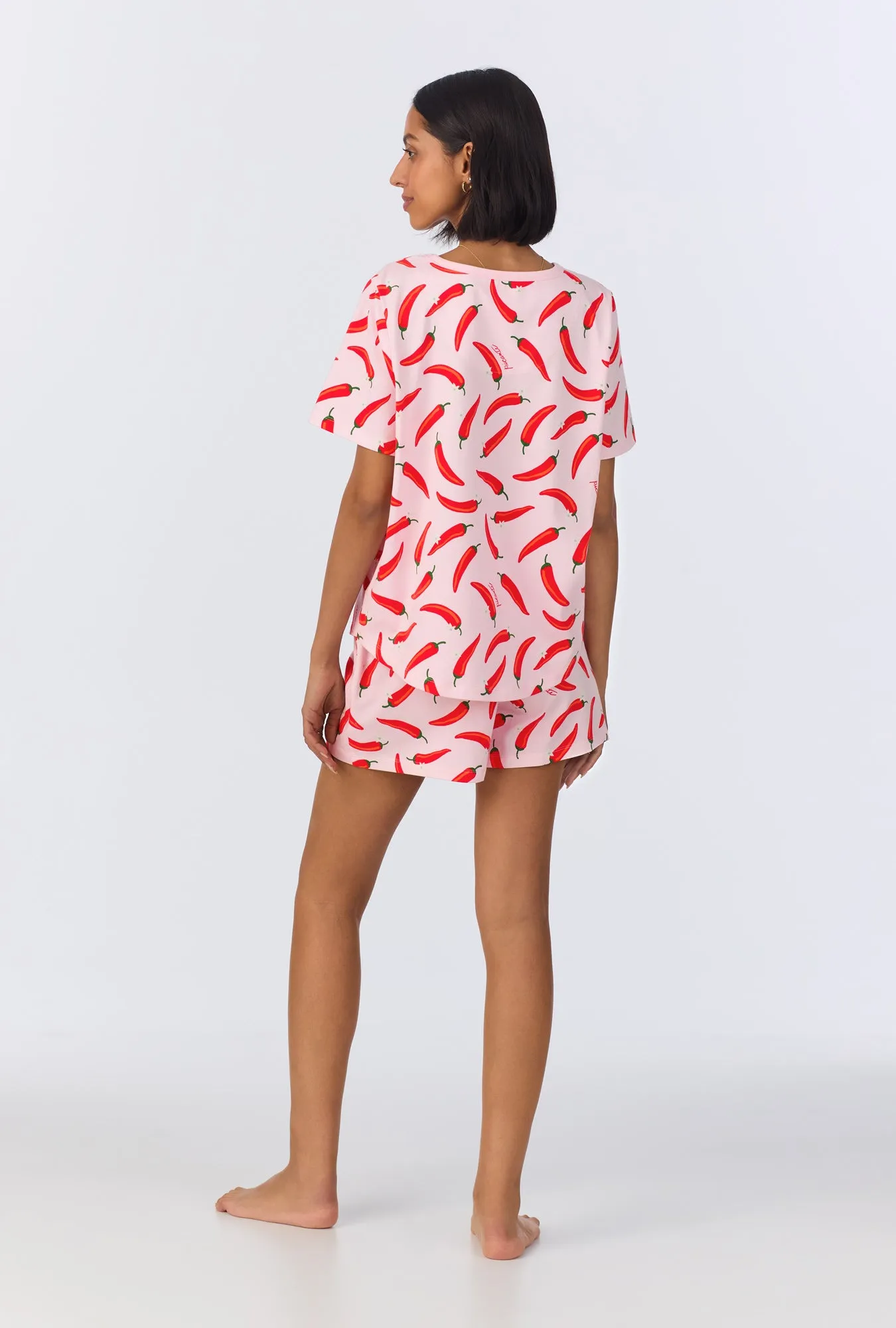 Coming In Hot T-Shirt Stretch Jersey Shorty PJ Set sold by BedHead product image thumbnail 4