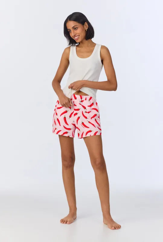 Coming In Hot Tank Stretch Jersey Boxer PJ Set sold by BedHead