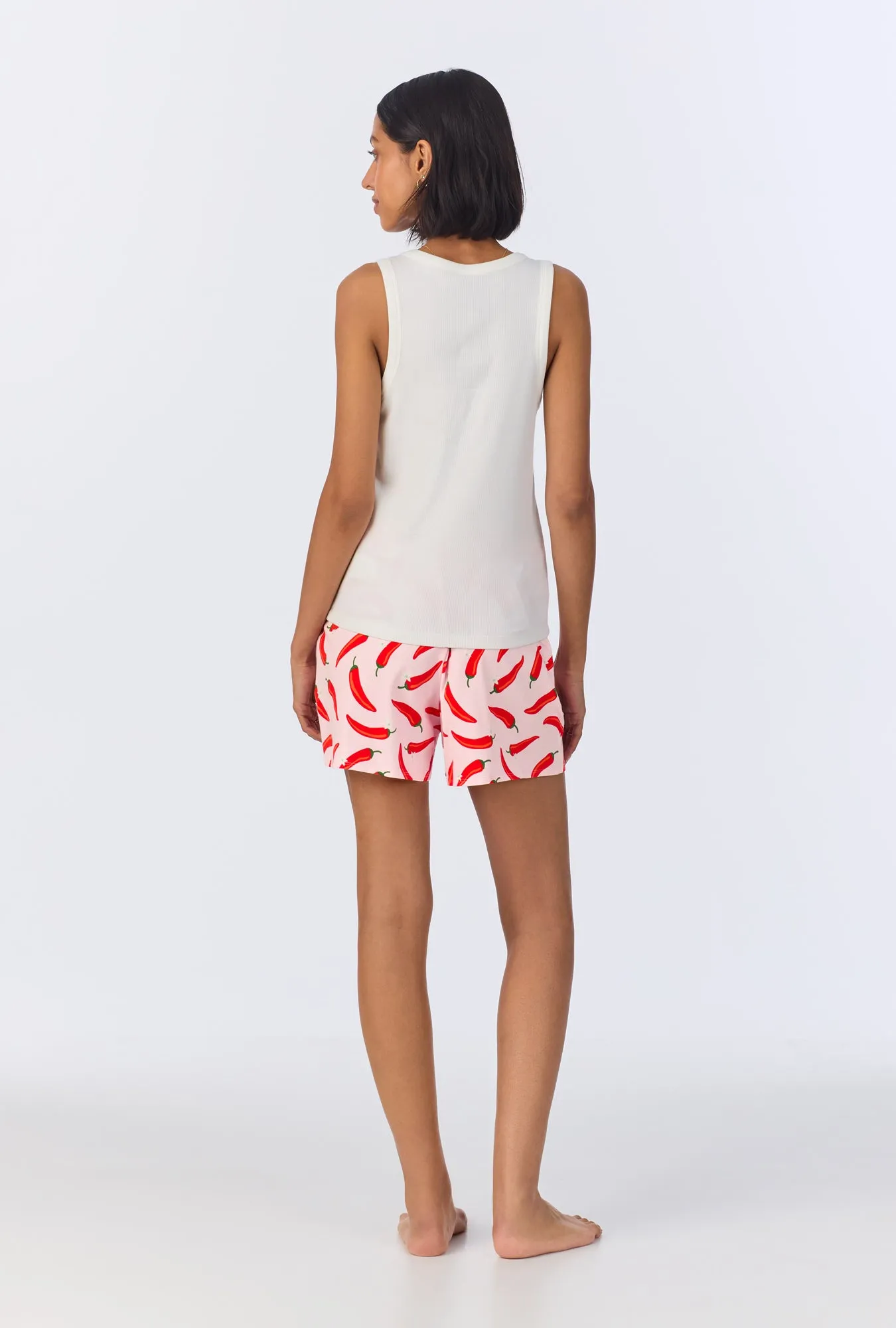 Coming In Hot Tank Stretch Jersey Boxer PJ Set sold by BedHead product image thumbnail 5