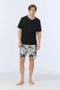 Wild Pony Men's Short Sleeve Henley Stretch Jersey Boxer PJ Set sold by BedHead