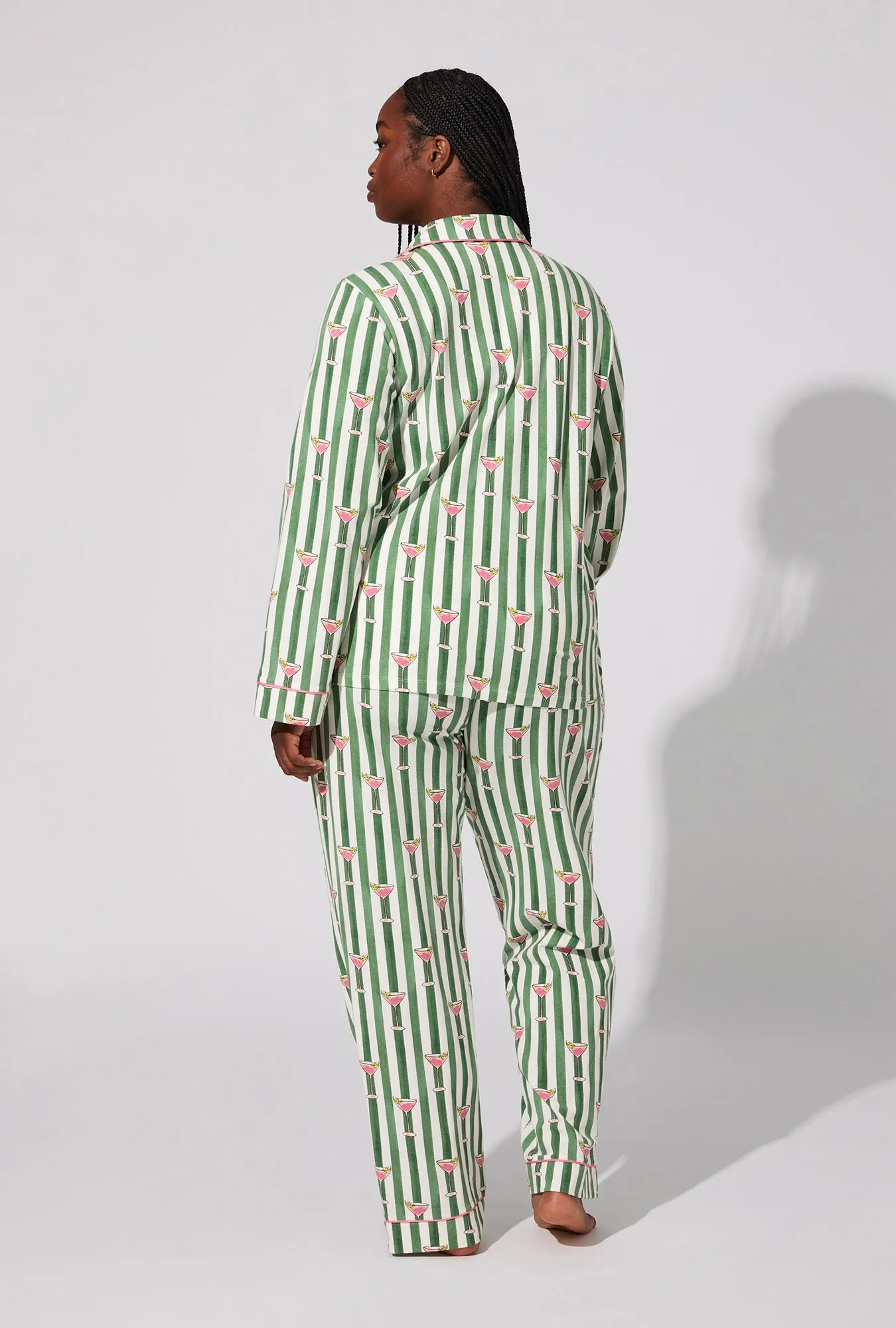 Martini O'Clock Long Sleeve Classic Stretch Jersey PJ Set sold by BedHead product image thumbnail 5