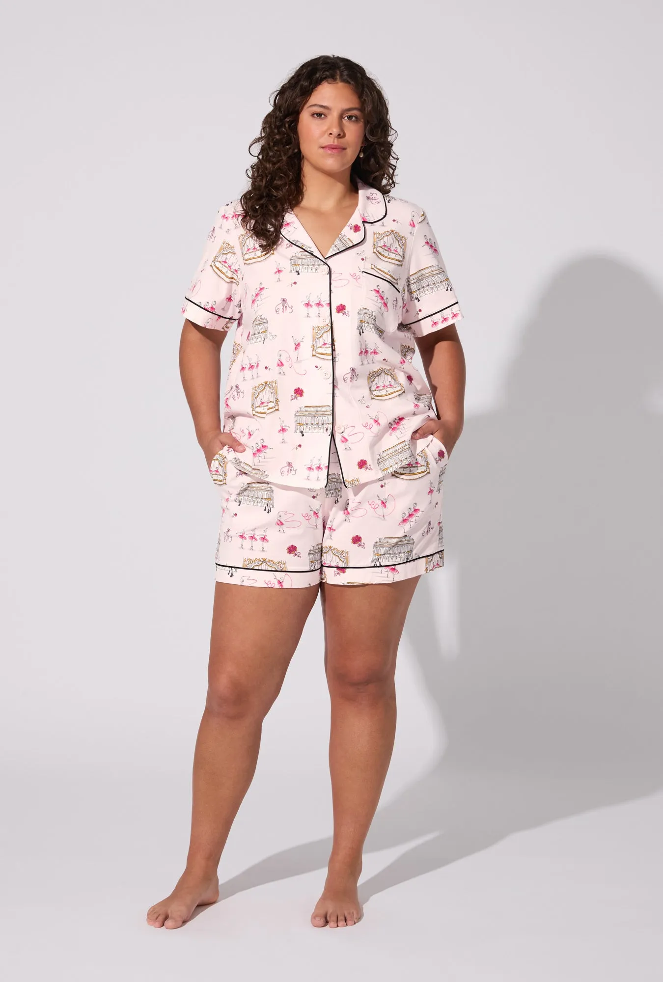 Swan Lake Short Sleeve Classic Shorty Stretch Jersey PJ Set sold by BedHead product image thumbnail 5