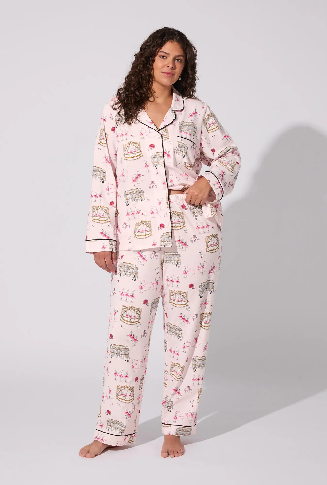 Swan Lake Long Sleeve Classic Stretch Jersey PJ Set sold by BedHead product image thumbnail 5