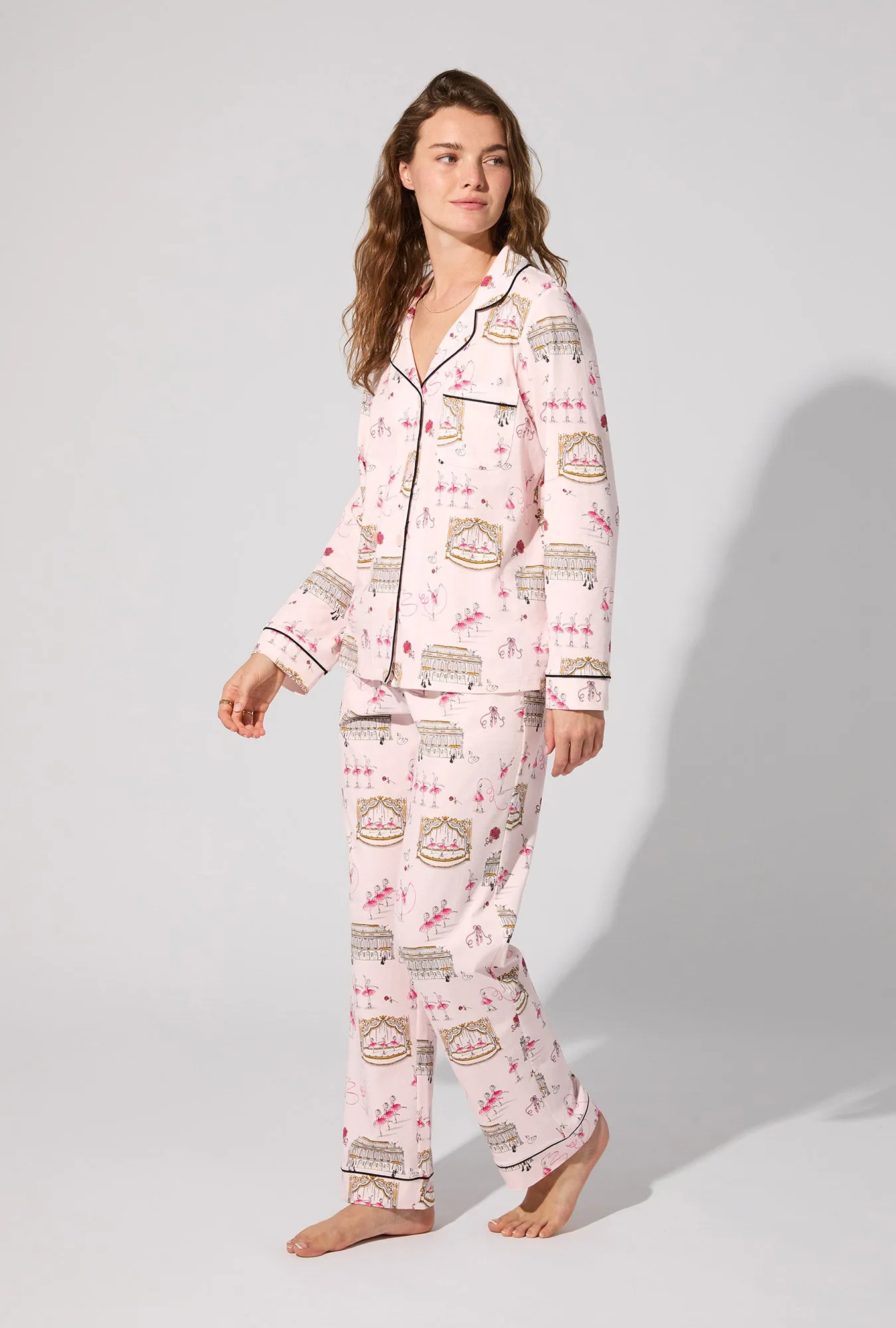 Swan Lake Long Sleeve Classic Stretch Jersey PJ Set sold by BedHead product image thumbnail 3