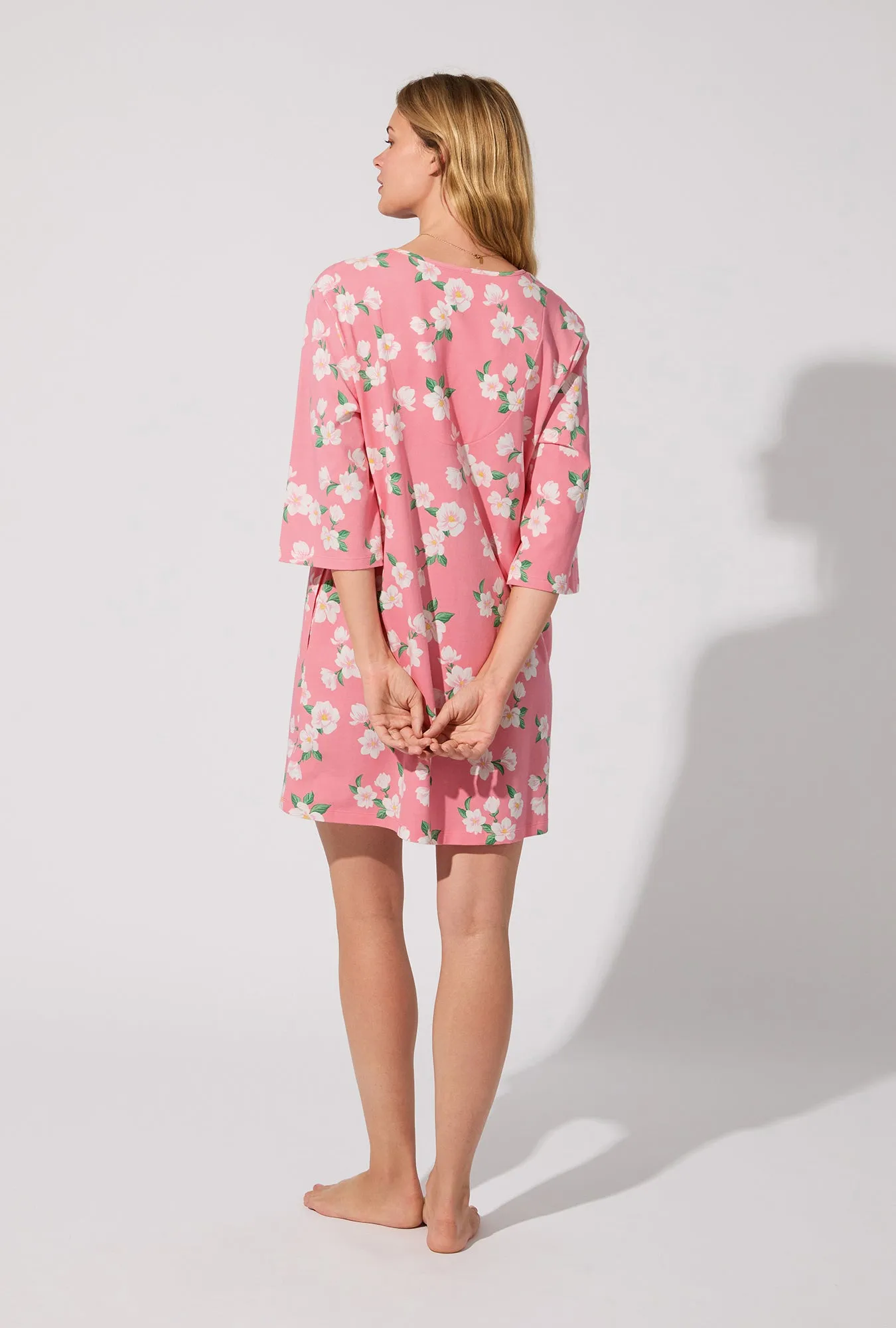 Pink Magnolias Stretch Jersey Sleep Dress sold by BedHead product image thumbnail 4