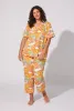 Good Vibes Short Sleeve Classic Stretch Jersey Cropped PJ Set sold by BedHead