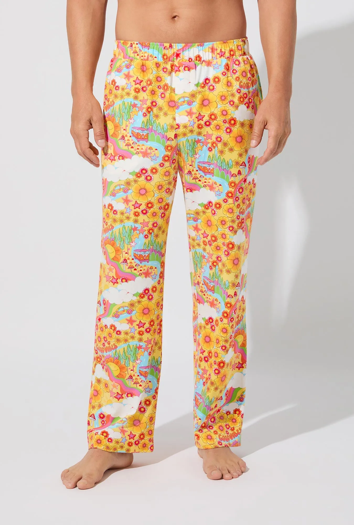 Good Vibes Men's Stretch Jersey PJ Pant sold by BedHead
