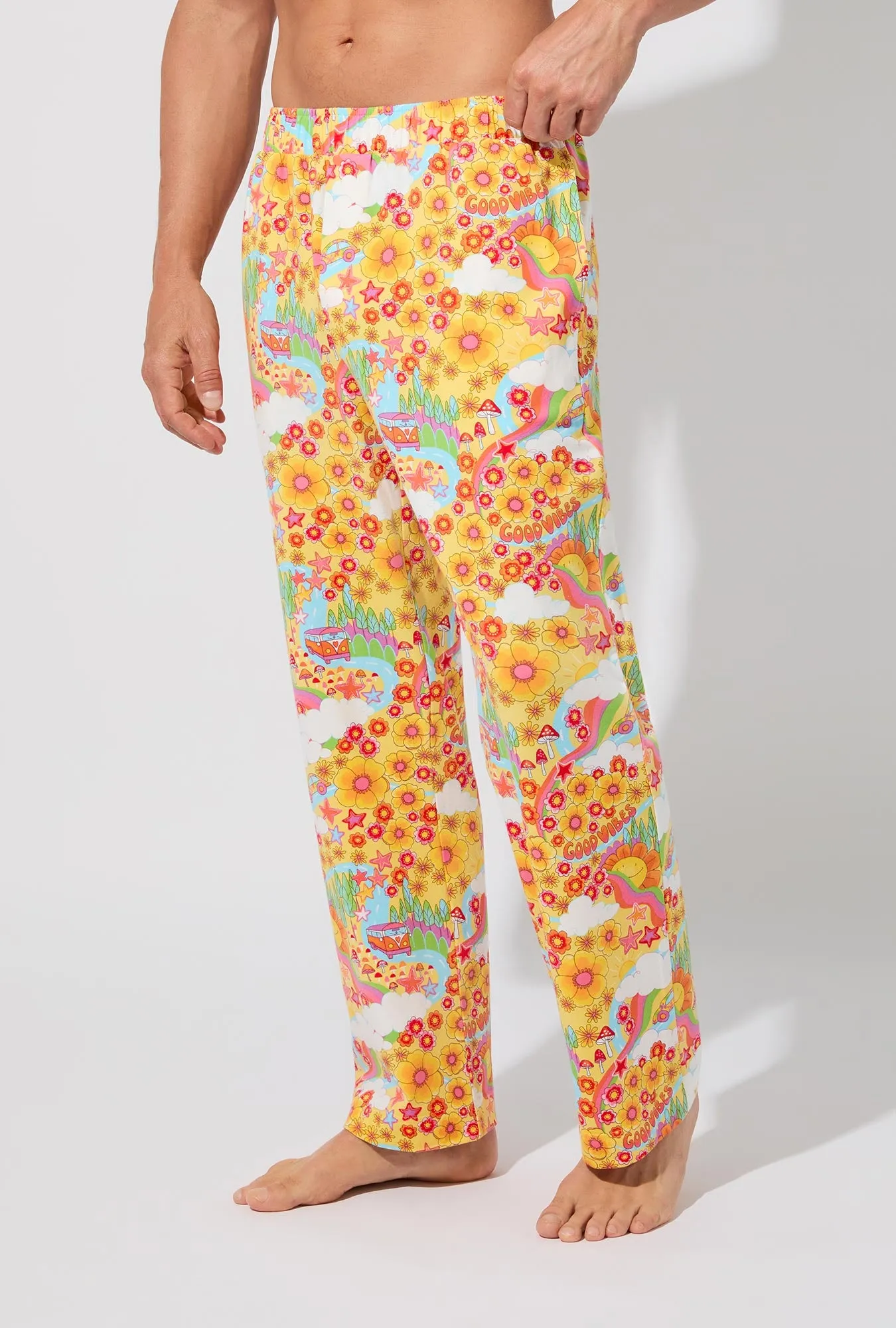 Good Vibes Men's Stretch Jersey PJ Pant sold by BedHead product image thumbnail 2