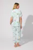 City By The Bay Short Sleeve Classic Stretch Jersey Cropped PJ Set sold by BedHead