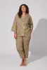 Theodore Manor 3/4 Sleeve Classic Woven Tana Lawn® Cropped PJ set Made With Liberty Fabric sold by BedHead